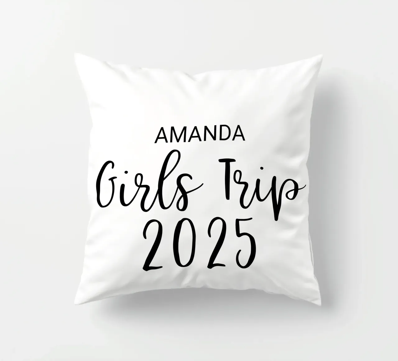 Viaggio per ragazze personalizzato cuscino da Personalized Art