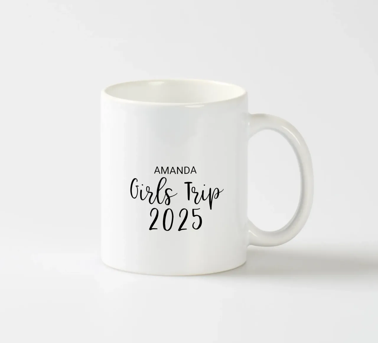 Viaggio per ragazze personalizzato tazza in ceramica da Personalized Art