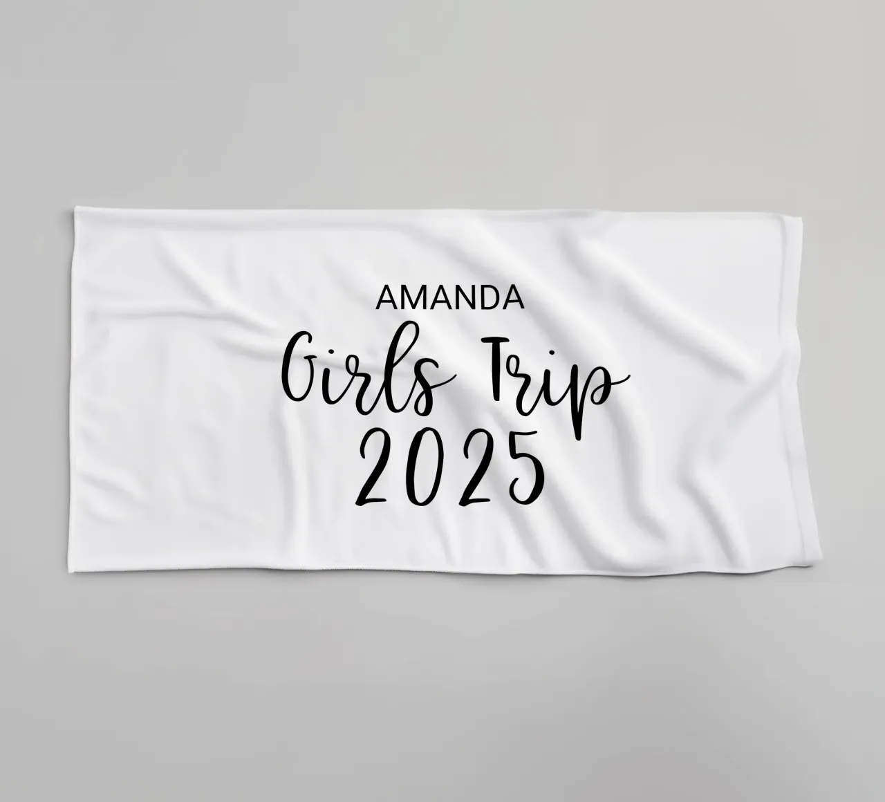 Personalisierte Mädchenreise Handtuch von Personalized Art
