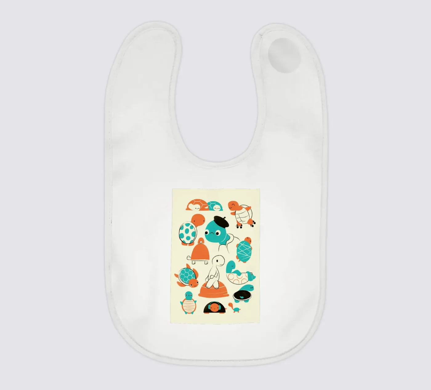 Turtles baby bib by Jay Fleck