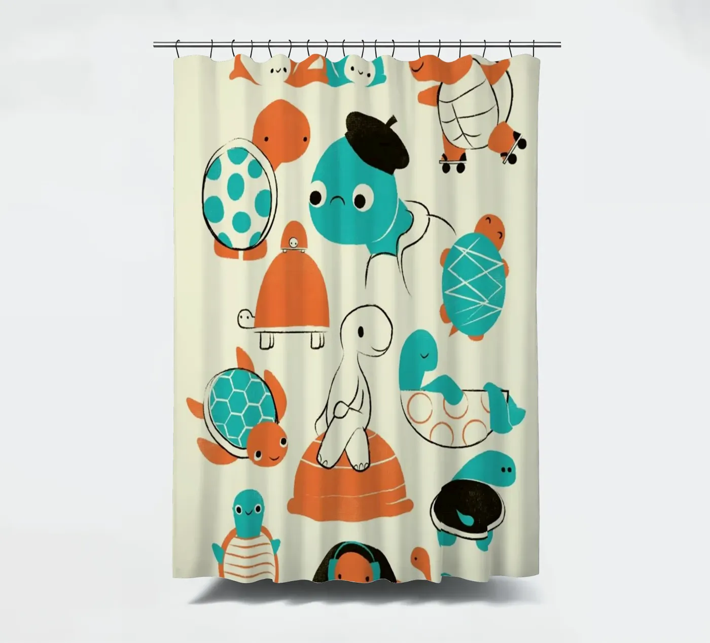 Turtles Duschvorhang von Jay Fleck