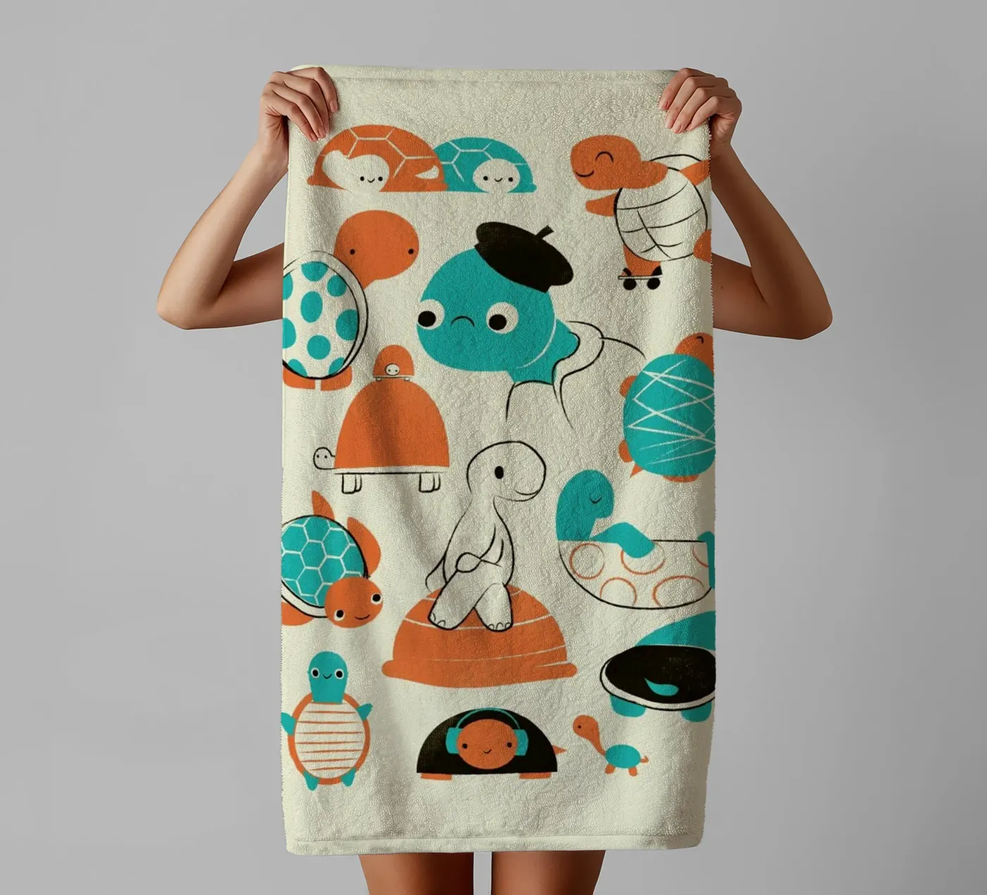 Turtles badhanddoek van Jay Fleck