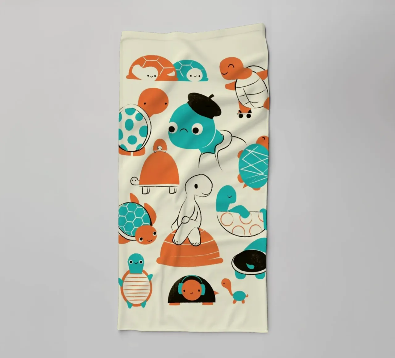 Turtles towel by Jay Fleck