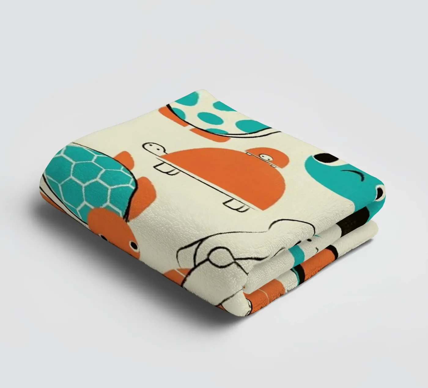 Turtles badhanddoek van Jay Fleck