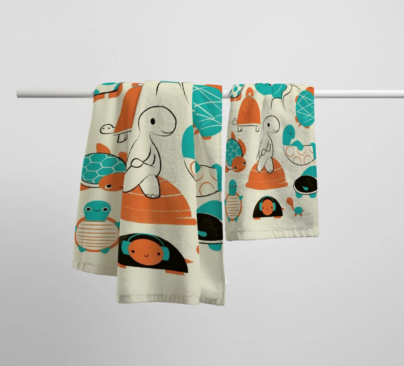 Turtles badhanddoek van Jay Fleck