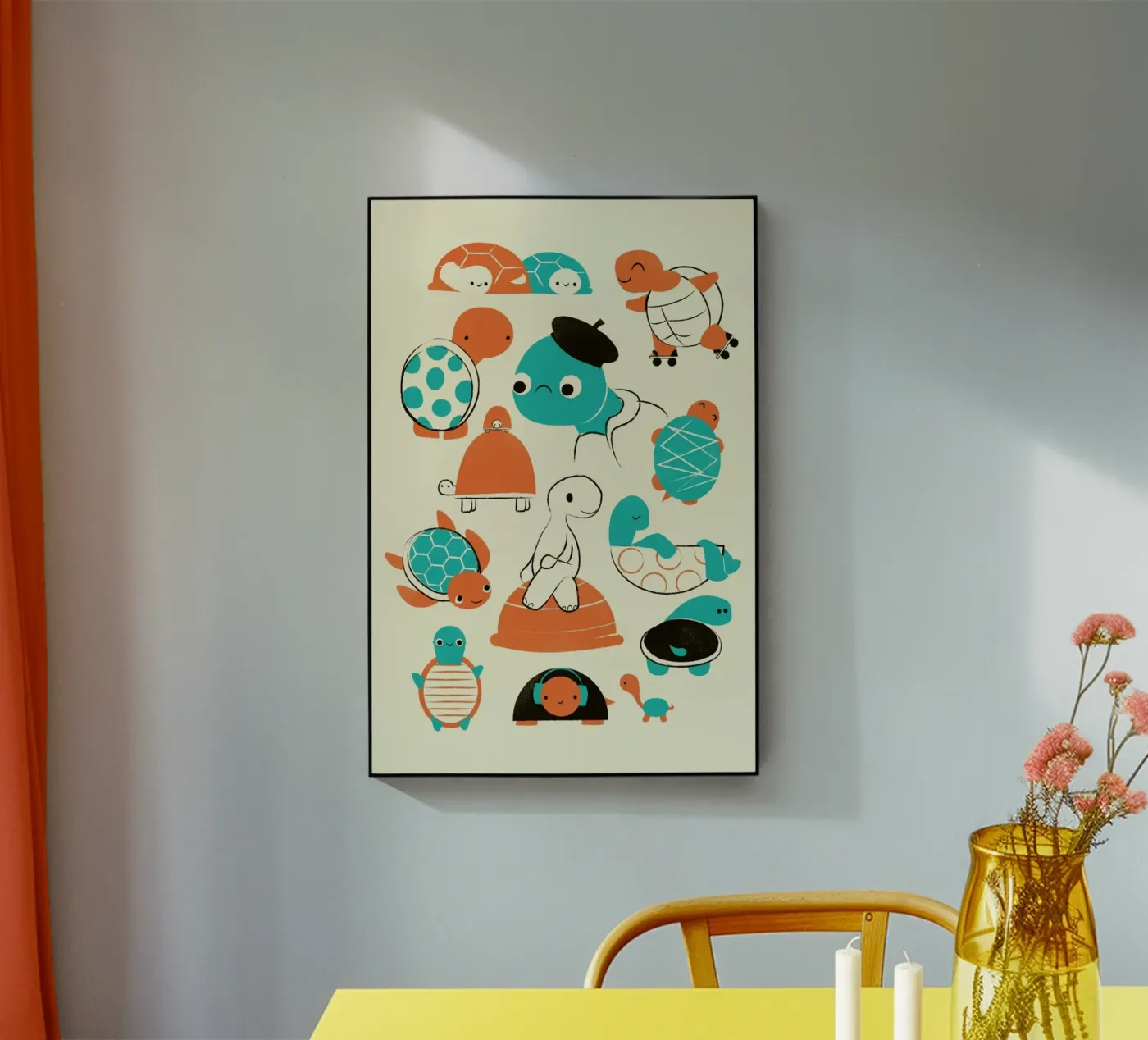 Turtles acryl van Jay Fleck