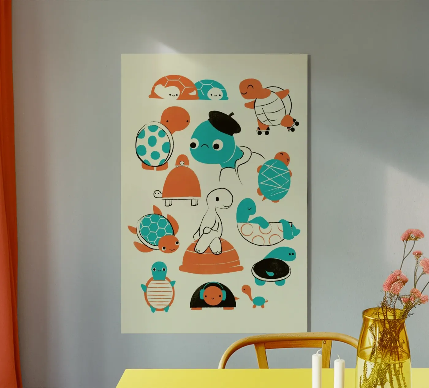 Turtles acryl van Jay Fleck