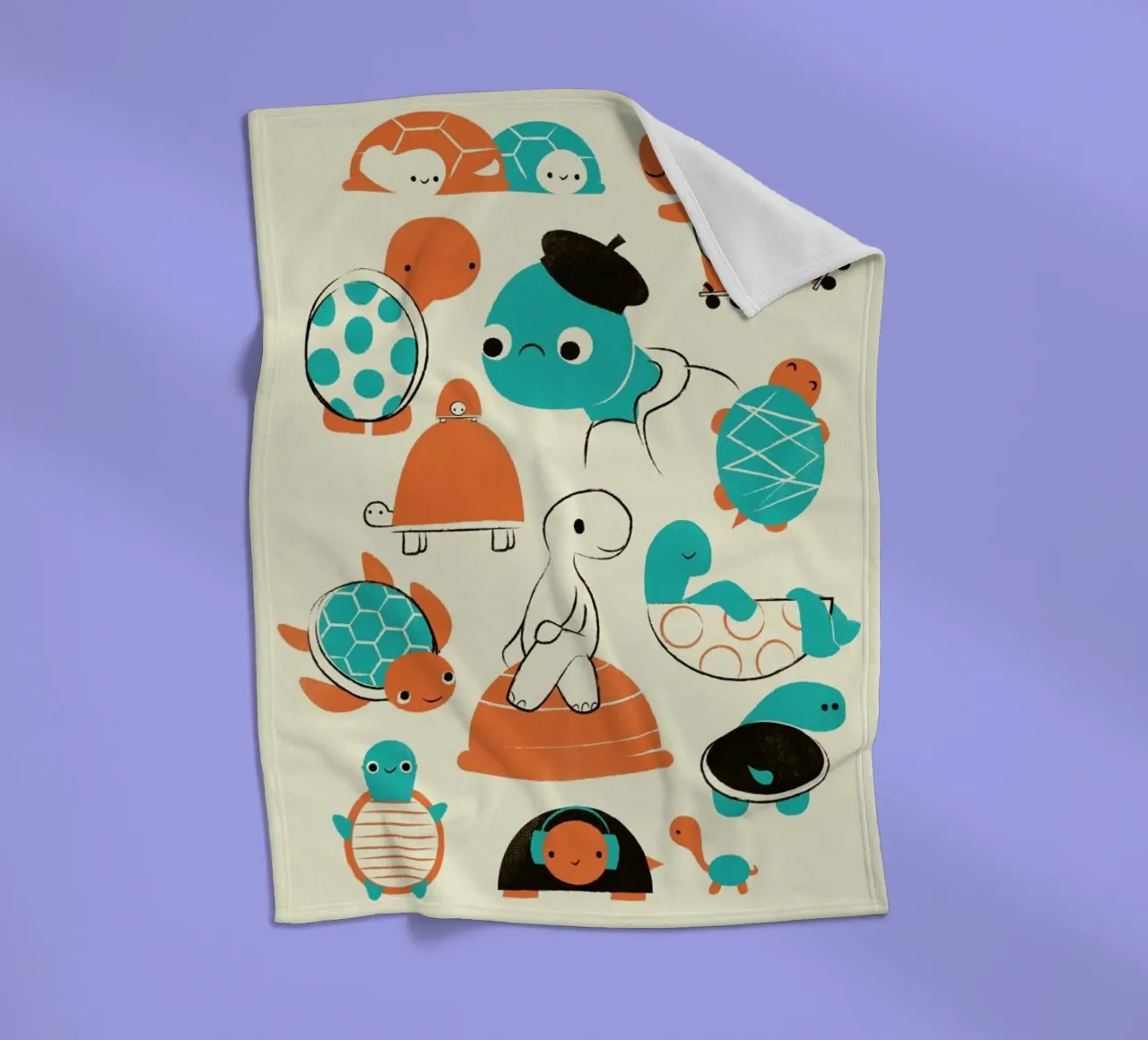 Turtles coperta in pile da Jay Fleck
