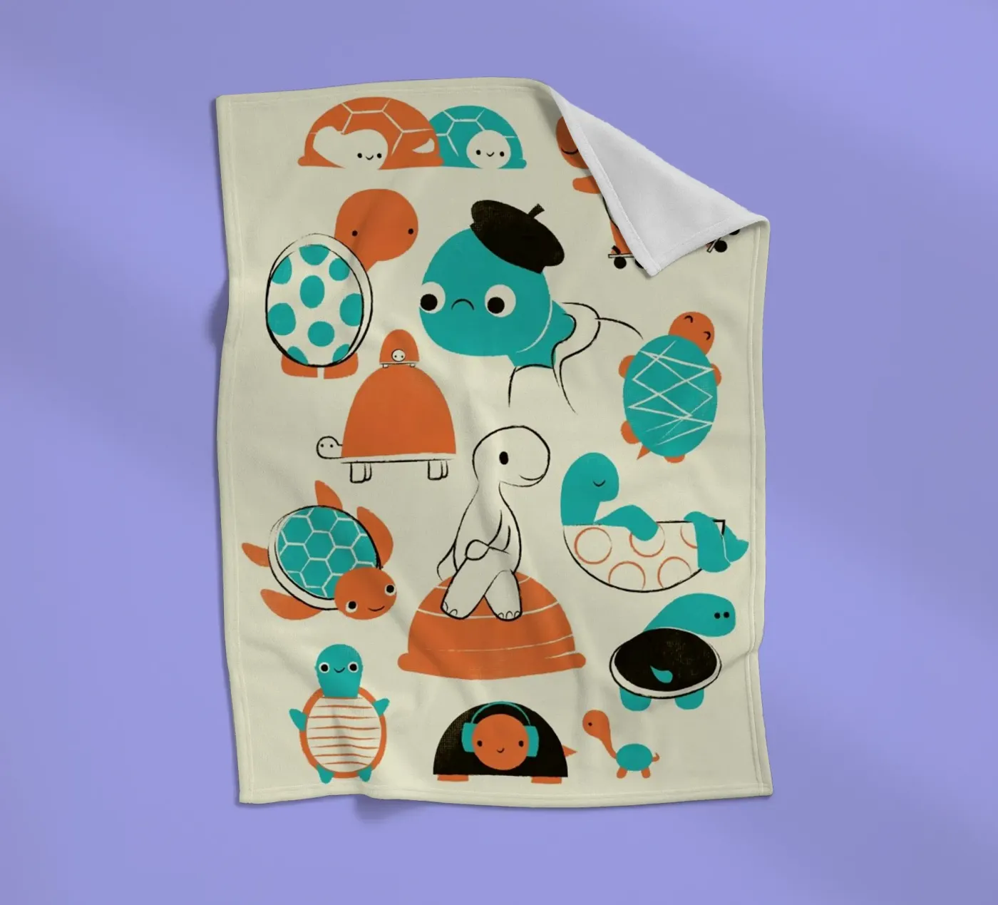 Turtles Fleecedecke von Jay Fleck
