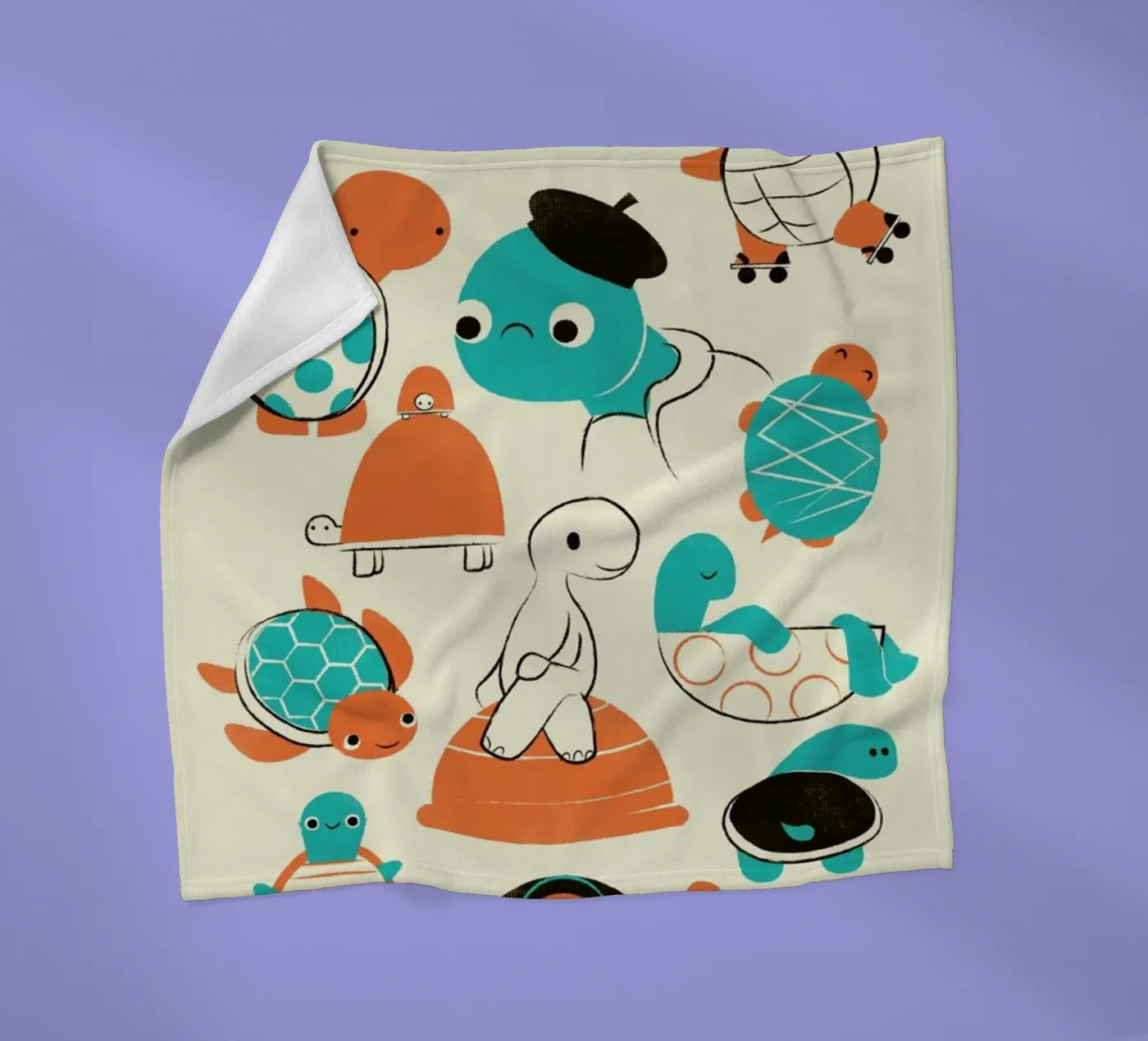 Turtles Fleecedecke von Jay Fleck