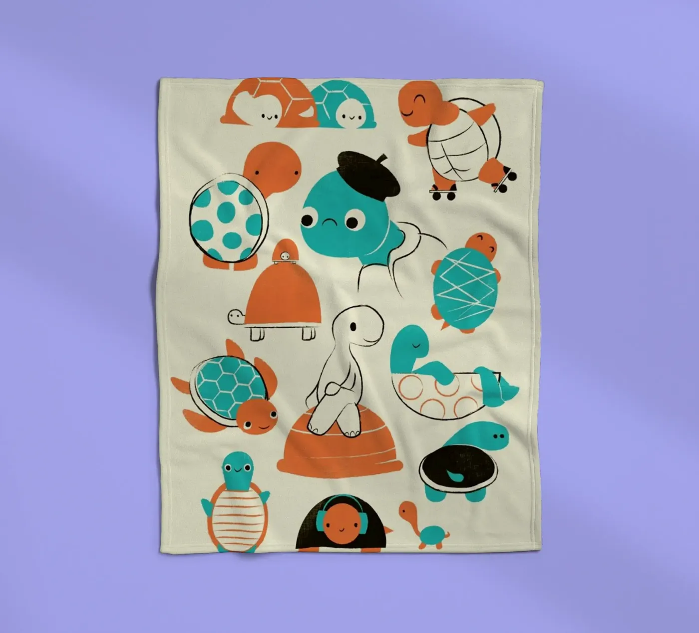 Turtles Fleecedecke von Jay Fleck
