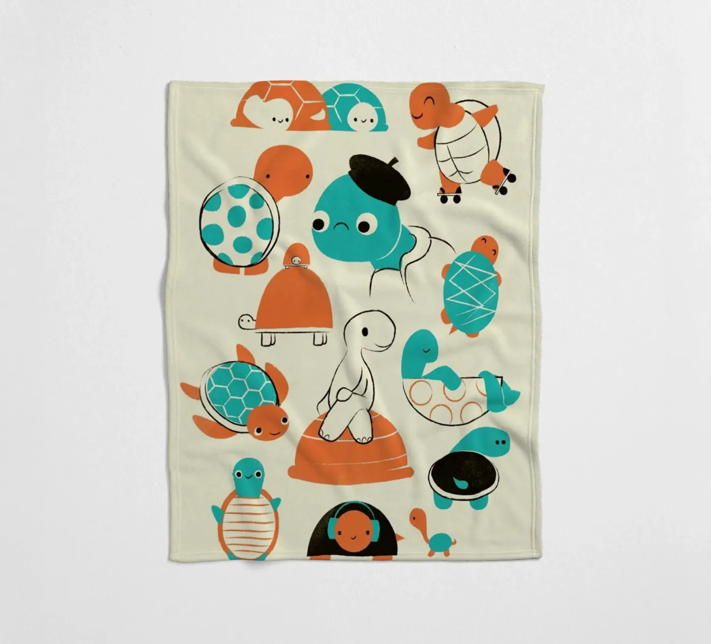 Turtles Fleecedecke von Jay Fleck