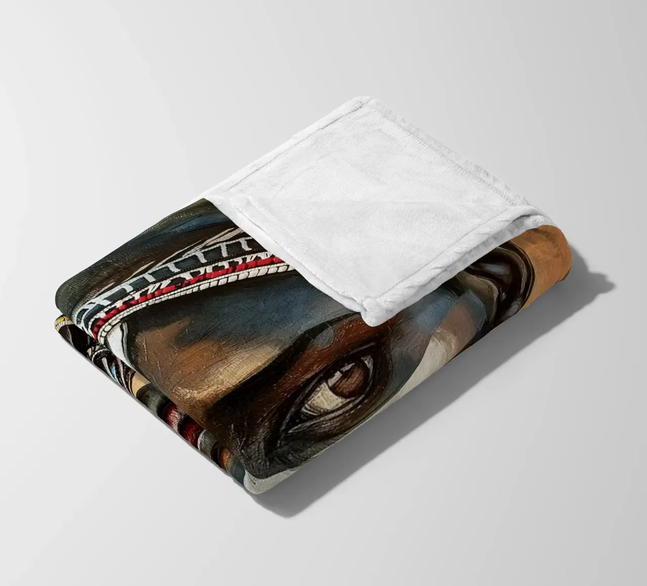 Bellezza africana coperta in pile da Carinaprint