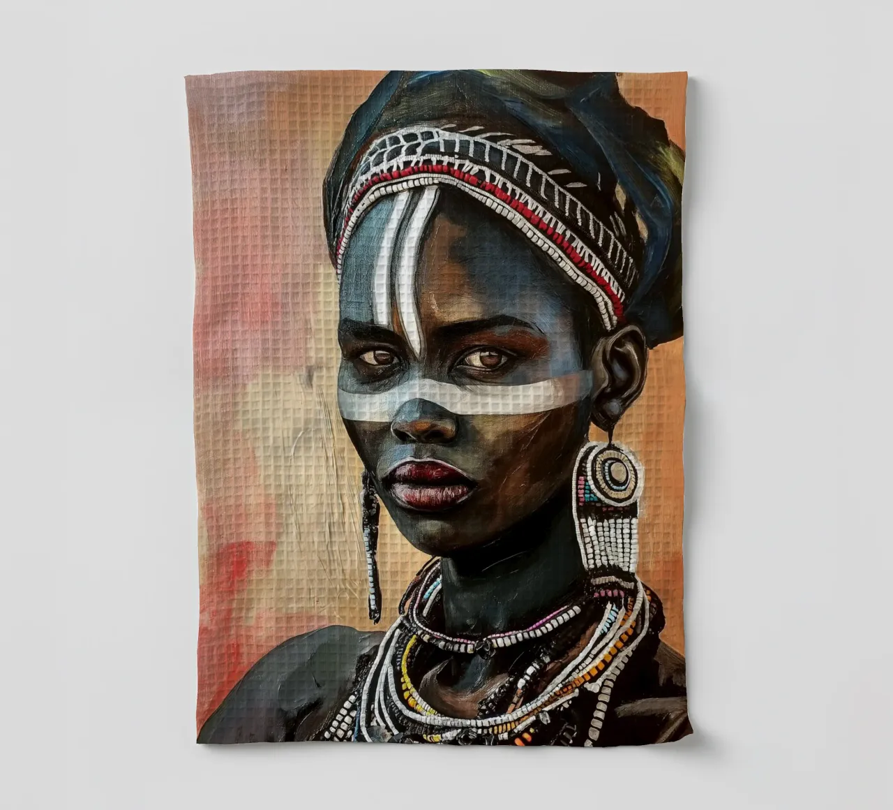 Bellezza africana canovaccio da cucina da Carinaprint