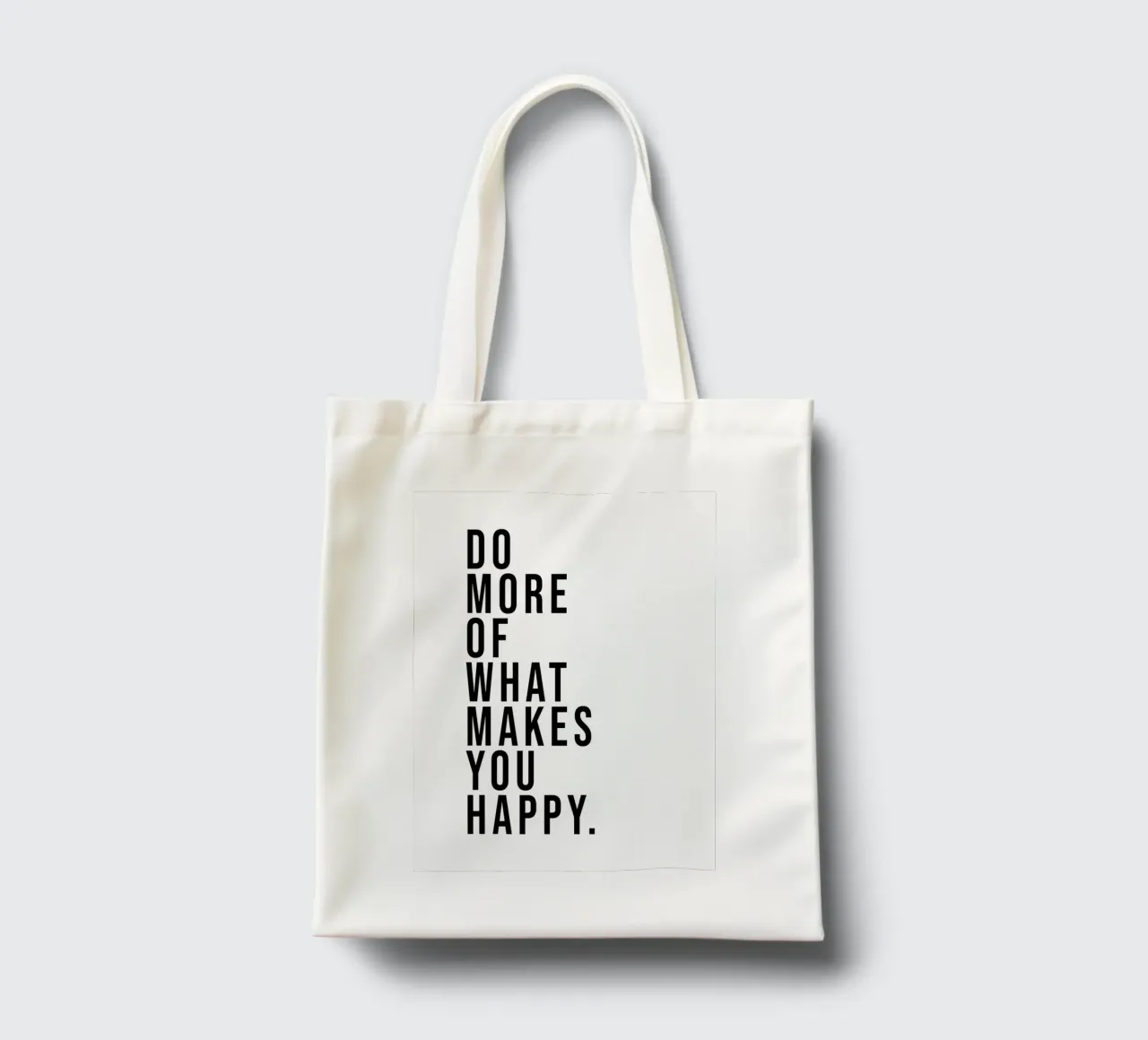 Do more of what makes you happy. borsa in juta da WORD & WONDER