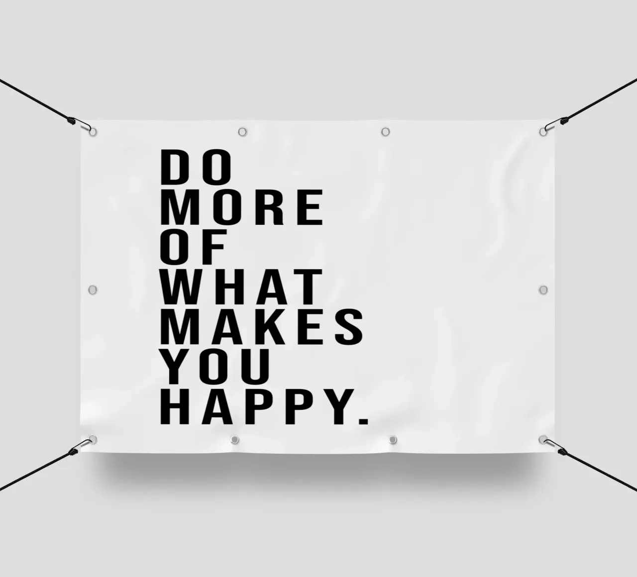 Do more of what makes you happy. telo in pvc da WORD & WONDER