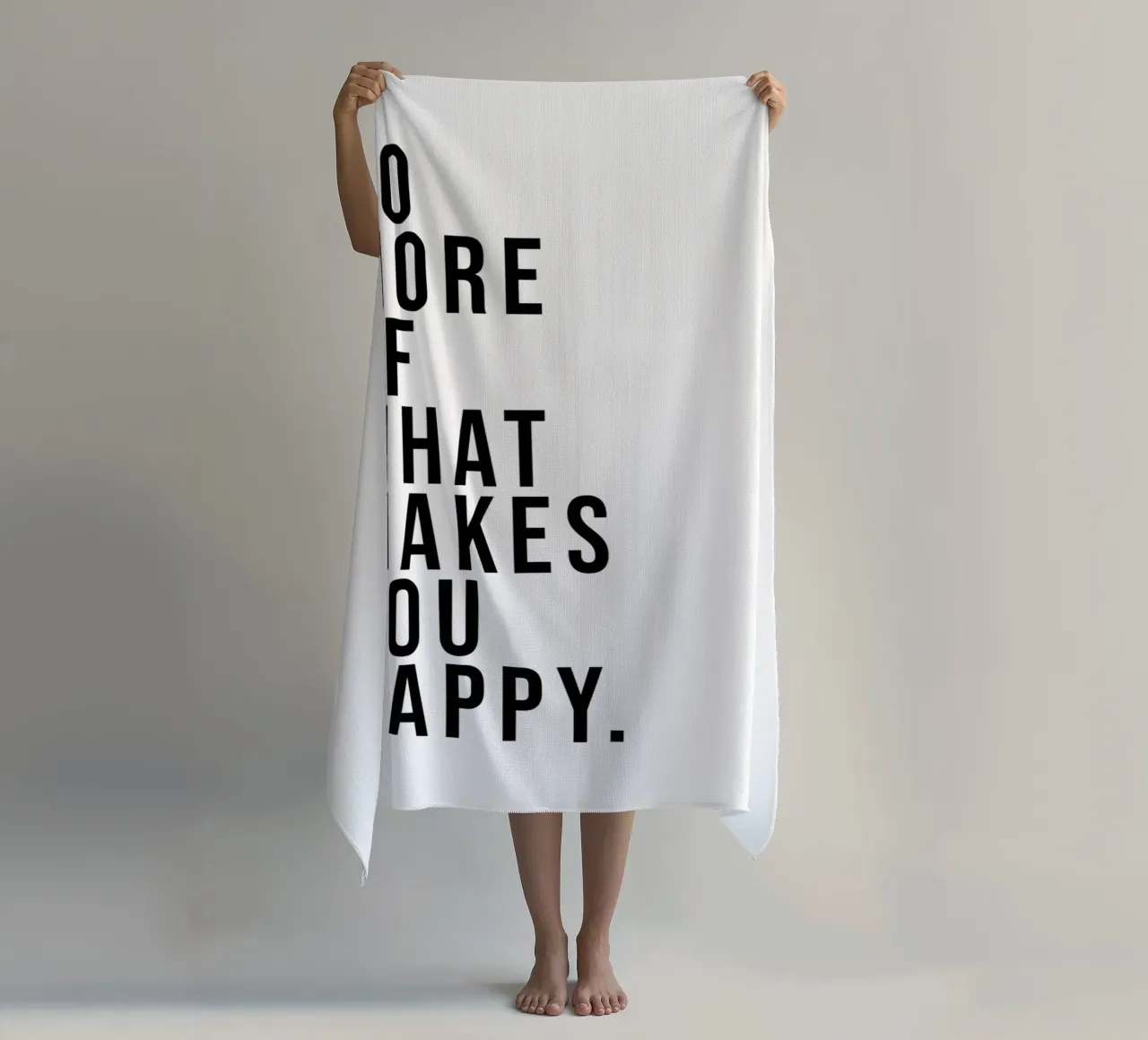 Do more of what makes you happy. telo mare da WORD & WONDER