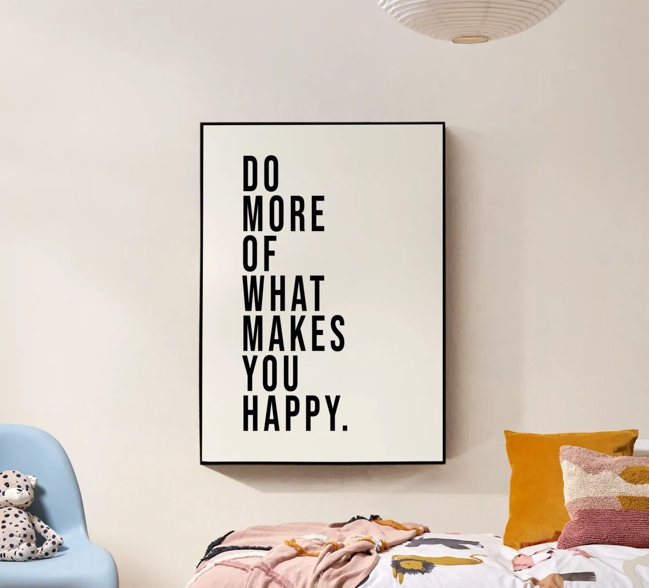 Do more of what makes you happy. acryl van WORD & WONDER