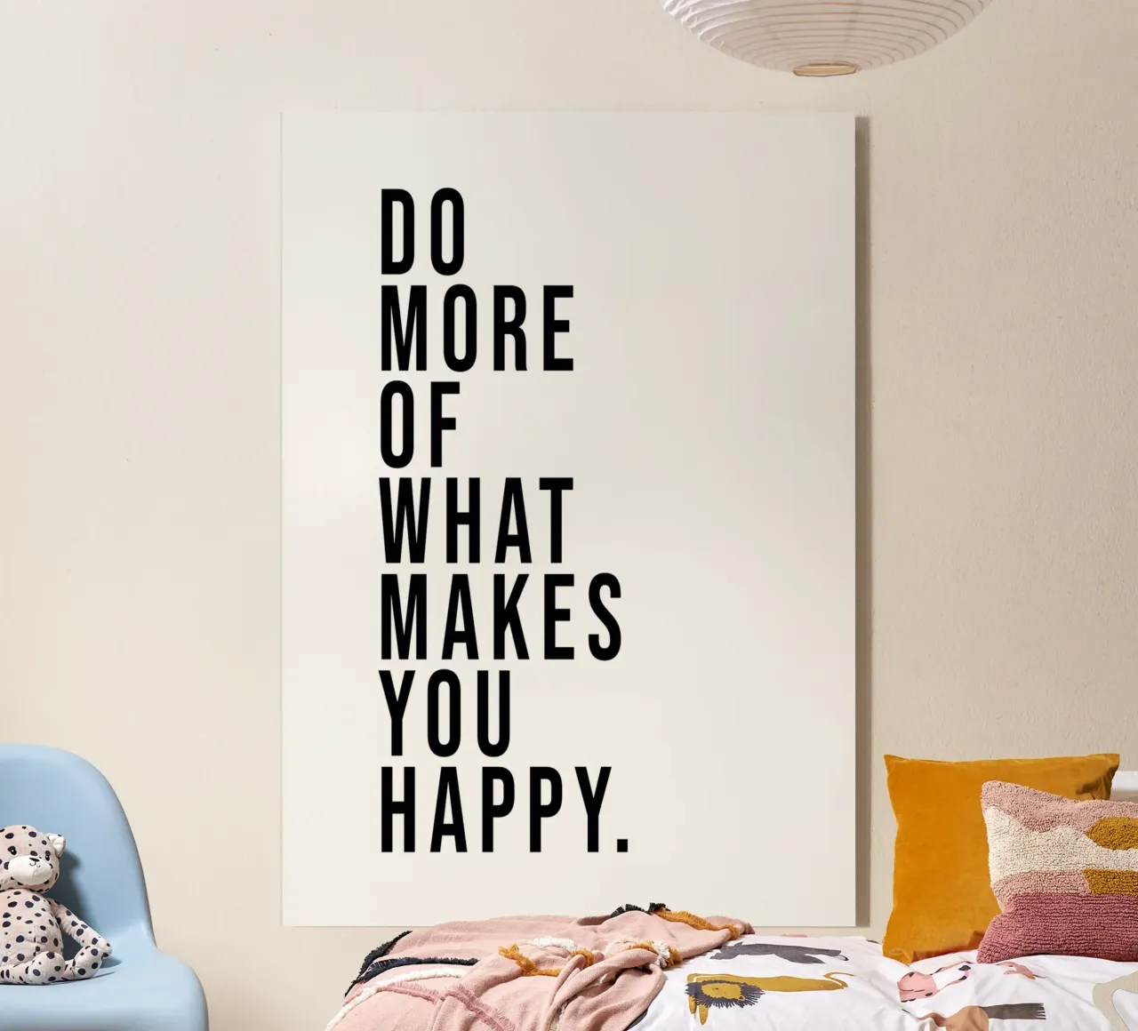 Do more of what makes you happy. acryl van WORD & WONDER
