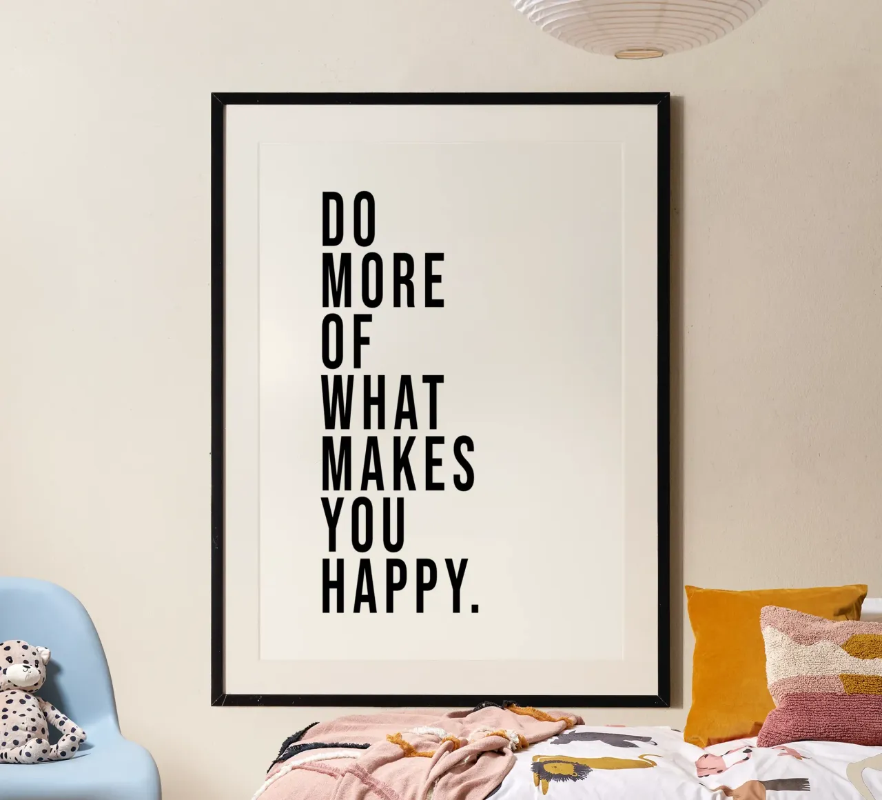 Do more of what makes you happy. poster van WORD & WONDER