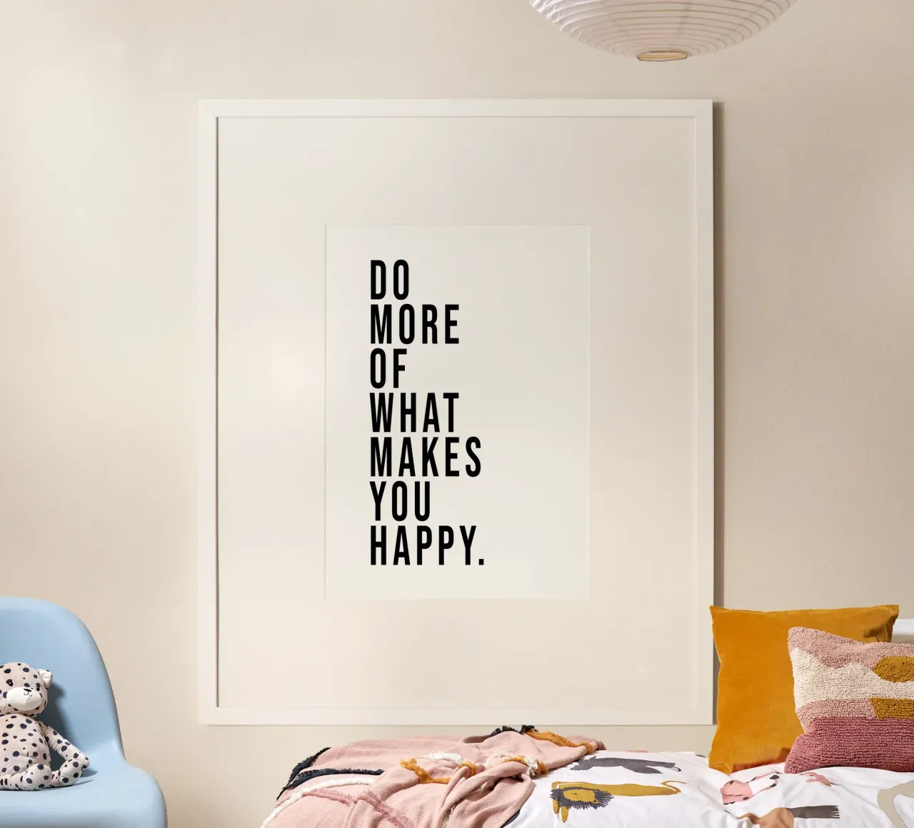 Do more of what makes you happy. poster van WORD & WONDER
