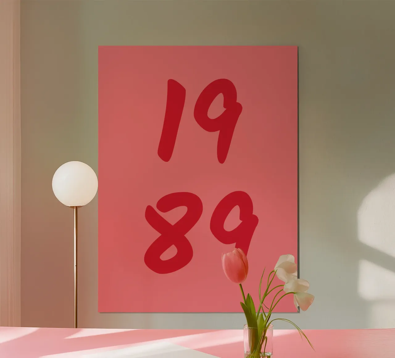 Anno di nascita personalizzato poster con telaio in alluminio da Personalized Art