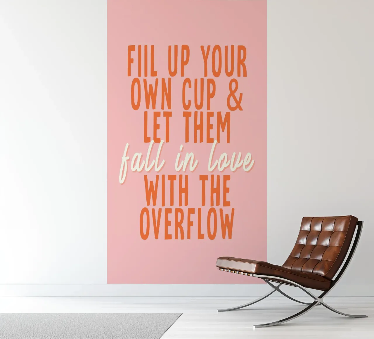 Fall in Love fotobehang van WORD & WONDER