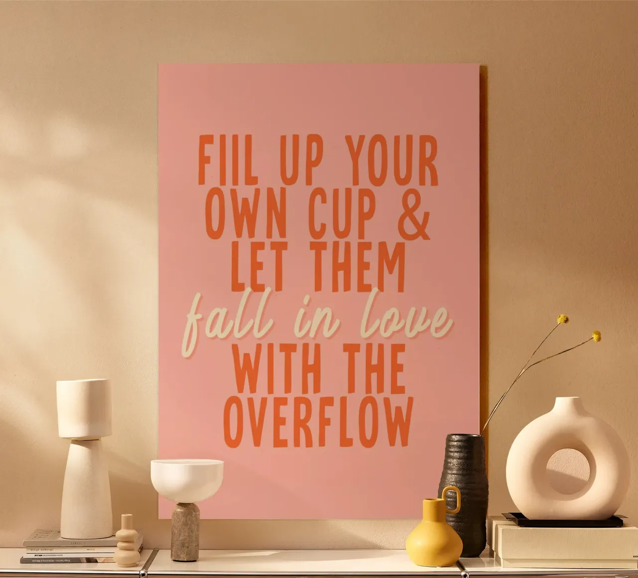 Fall in Love plexiglass da WORD & WONDER