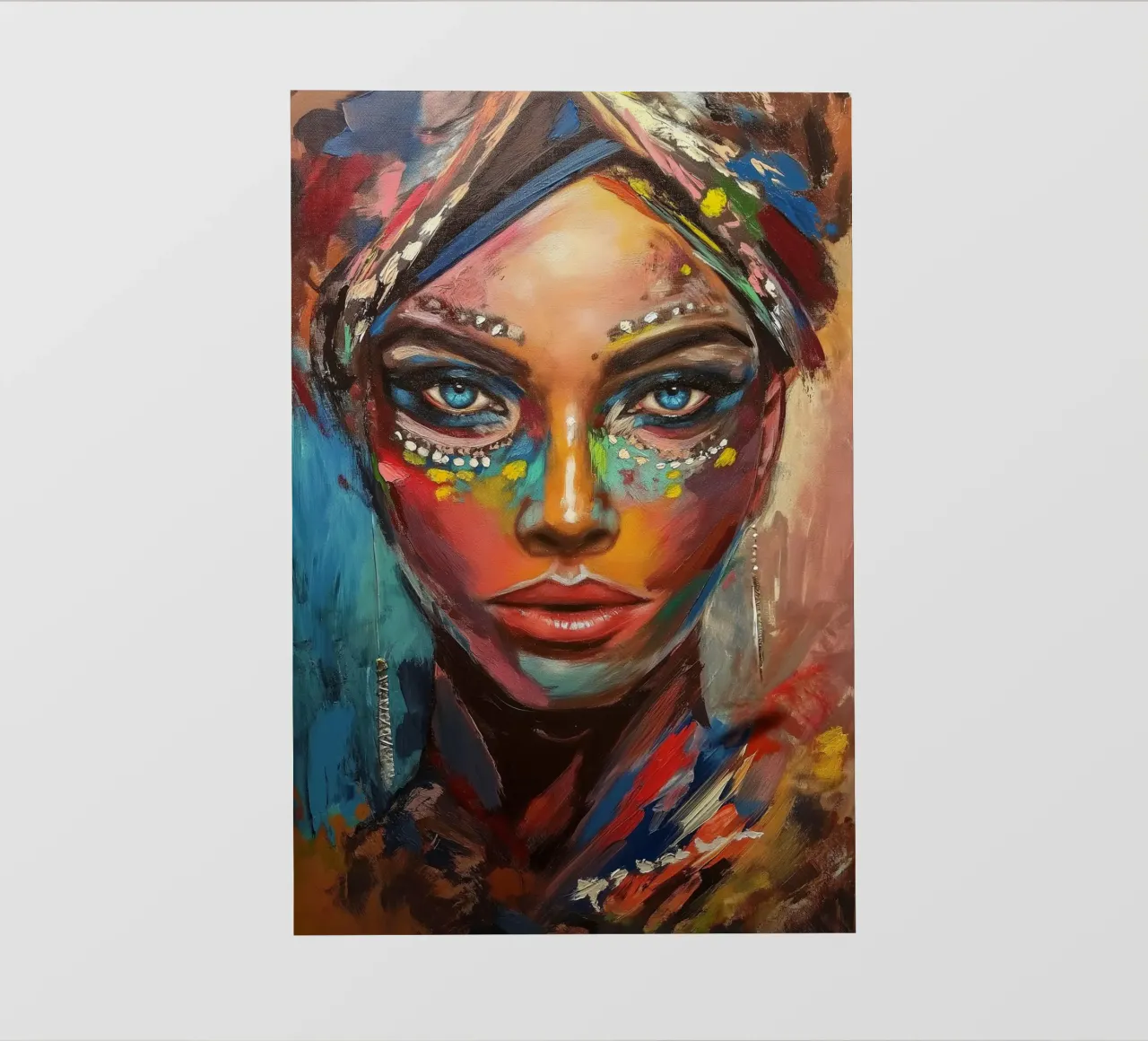 Colourful desert woman pvc cover by Carinaprint