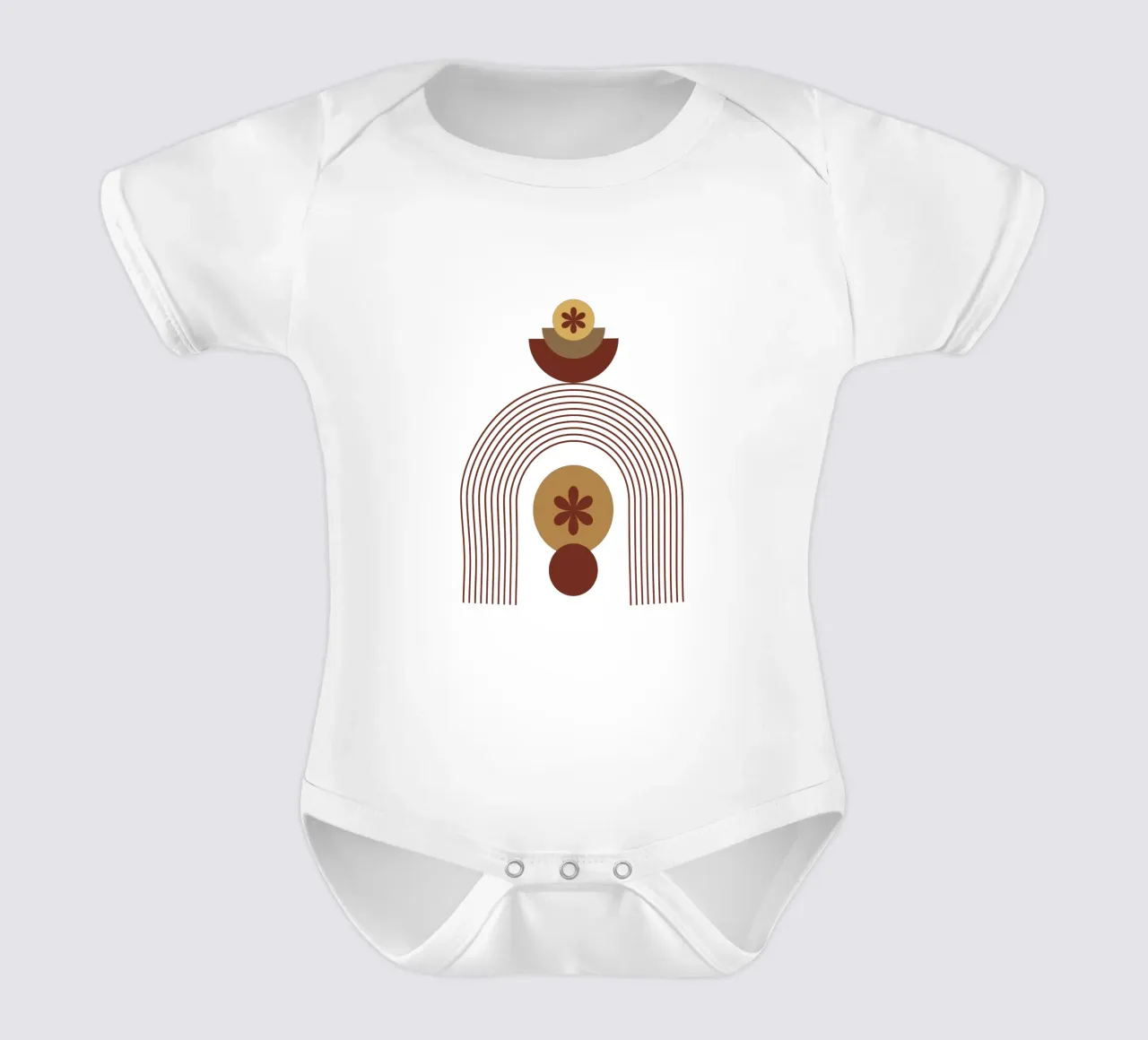 Modern Minimalist Simple Aesthetic short-sleeve baby romper by YSV MINIMALIST