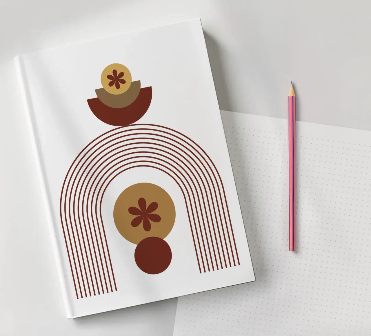 Modern Minimalist Simple Aesthetic notebook by YSV MINIMALIST