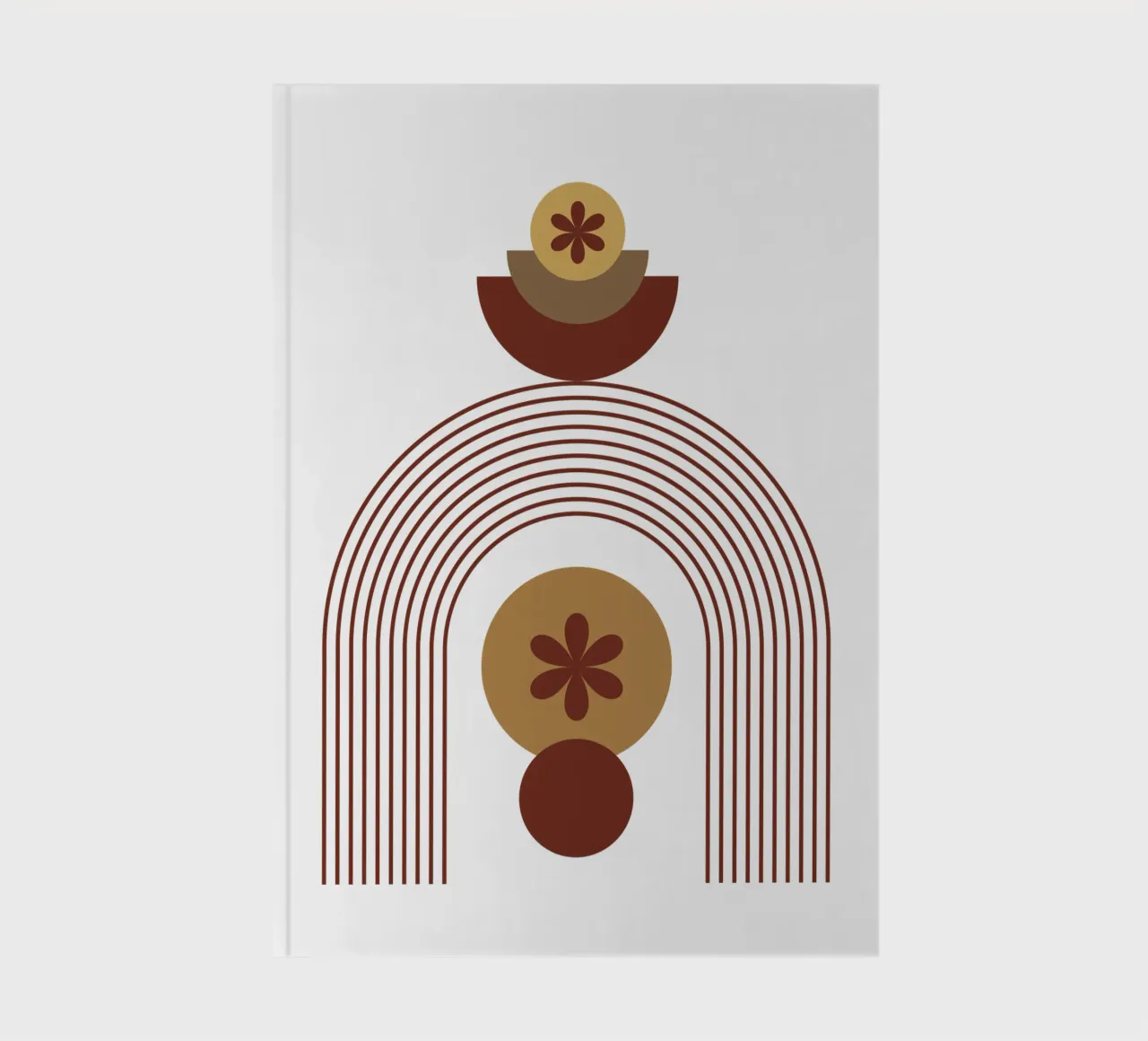 Modern Minimalist Simple Aesthetic notebook by YSV MINIMALIST