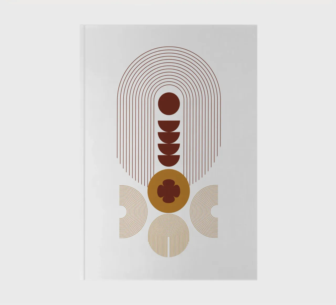 Modern Minimalist Simple Aesthetic notebook by YSV MINIMALIST