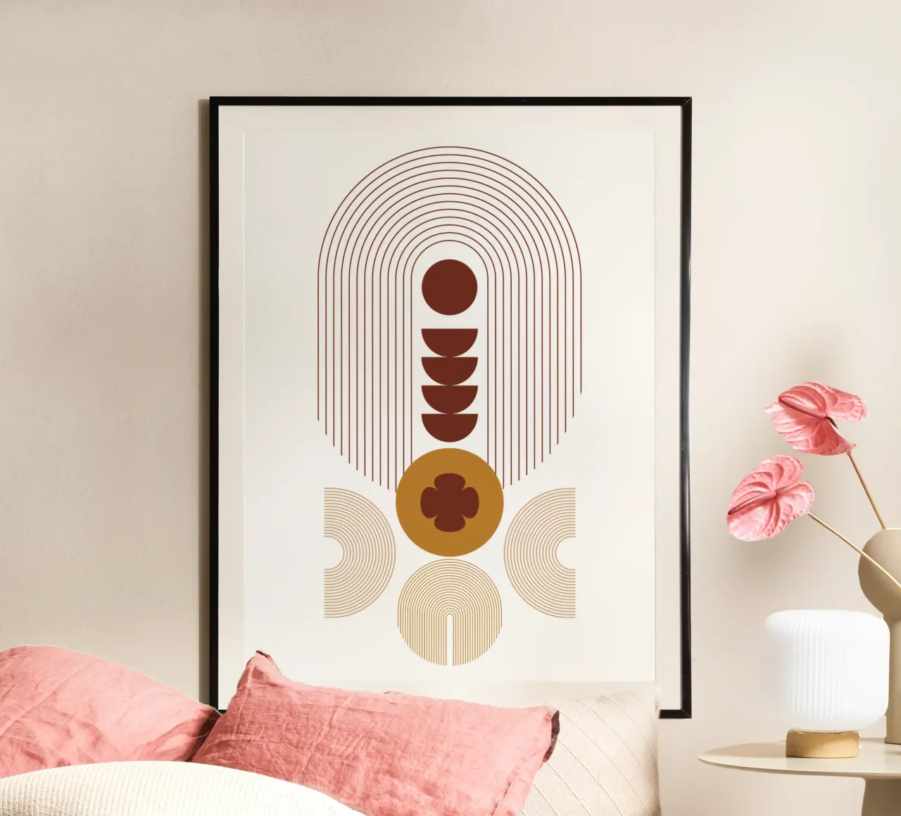Estetica moderna minimalista e semplice poster con telaio in alluminio da YSV MINIMALIST