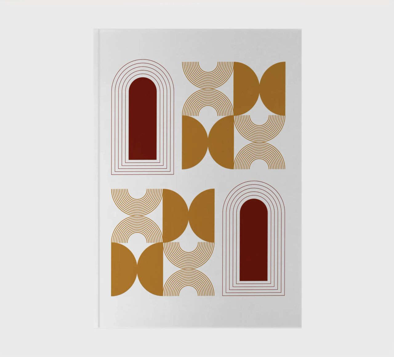 Modern Minimalist Simple Aesthetic notebook by YSV MINIMALIST