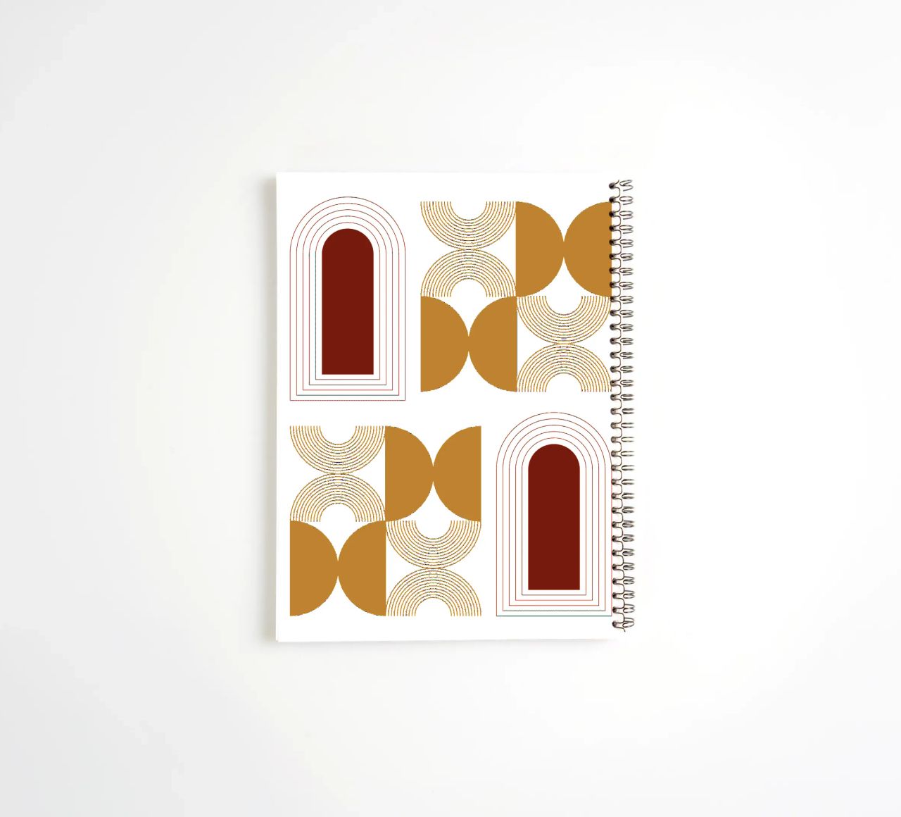 Modern Minimalist Simple Aesthetic spiral notebook by YSV MINIMALIST