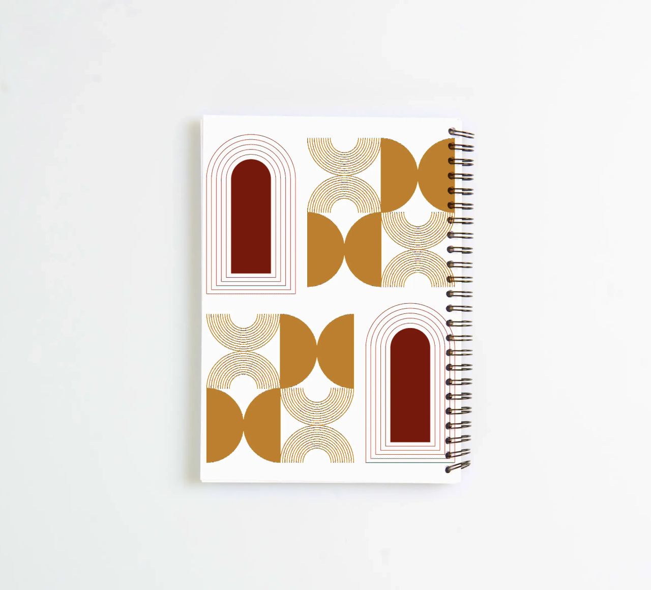Modern Minimalist Simple Aesthetic spiral notebook by YSV MINIMALIST