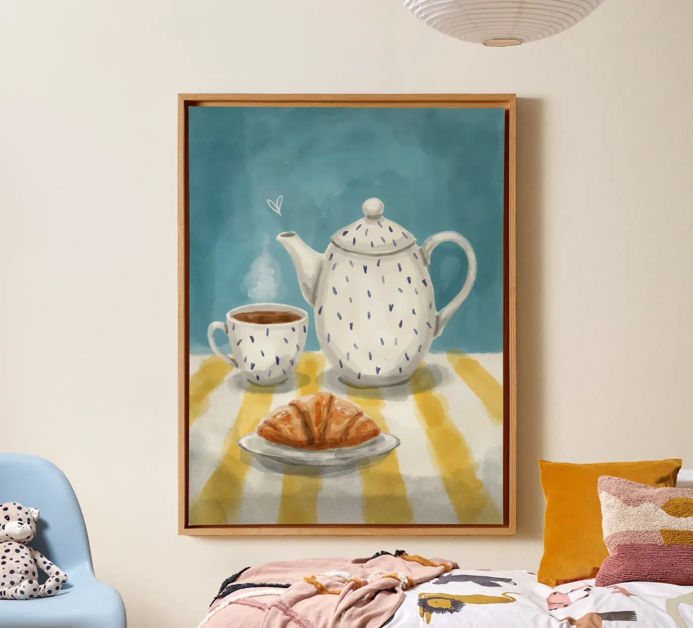 Breakfast canvas by Indigo Rain