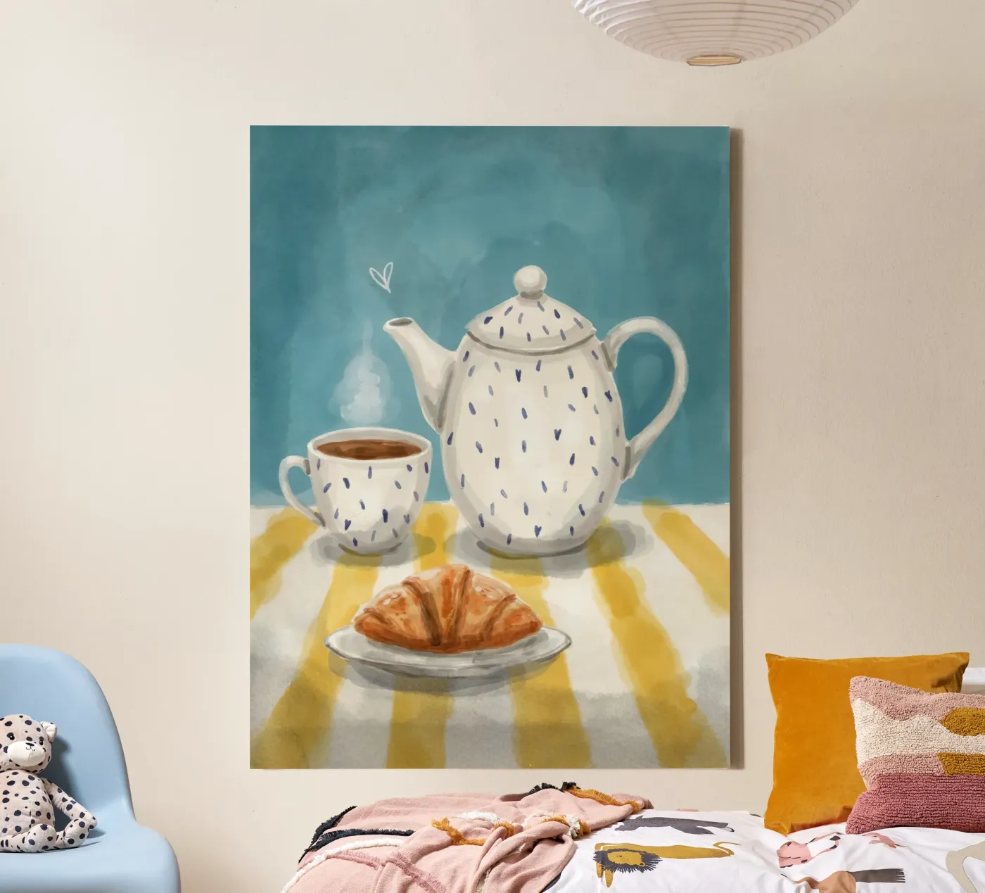 Breakfast canvas by Indigo Rain