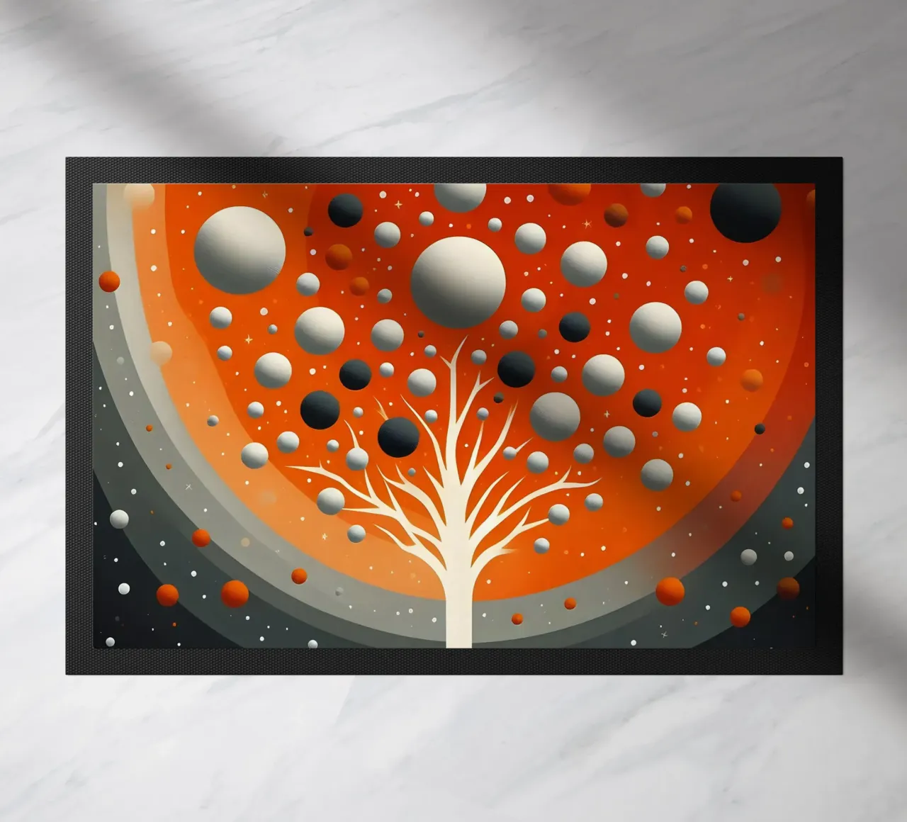 Baum orange doormat by spiritual