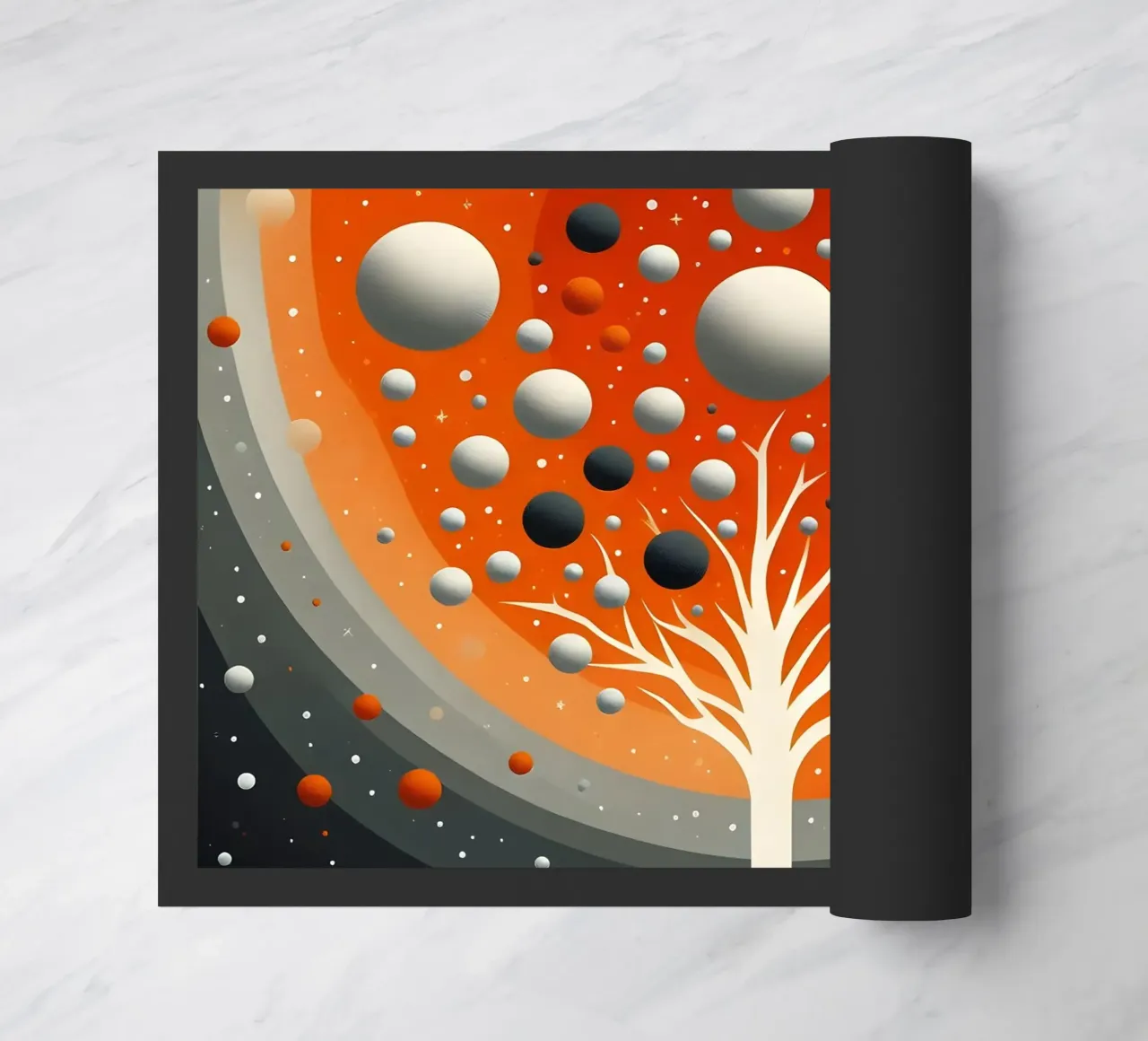 Baum orange doormat by spiritual