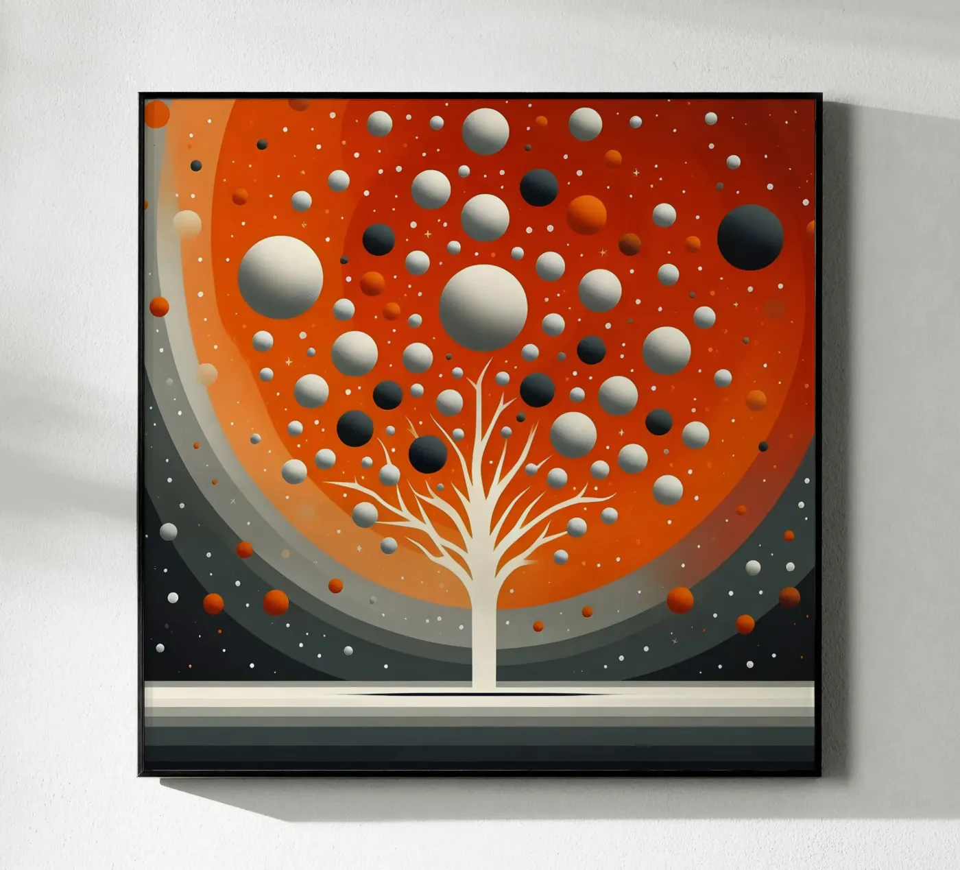 Baum orange Acryl-Glas von spiritual