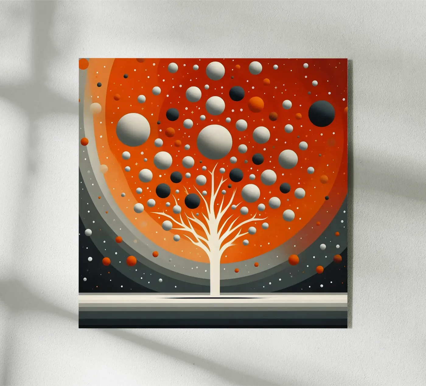 Baum orange Acryl-Glas von spiritual
