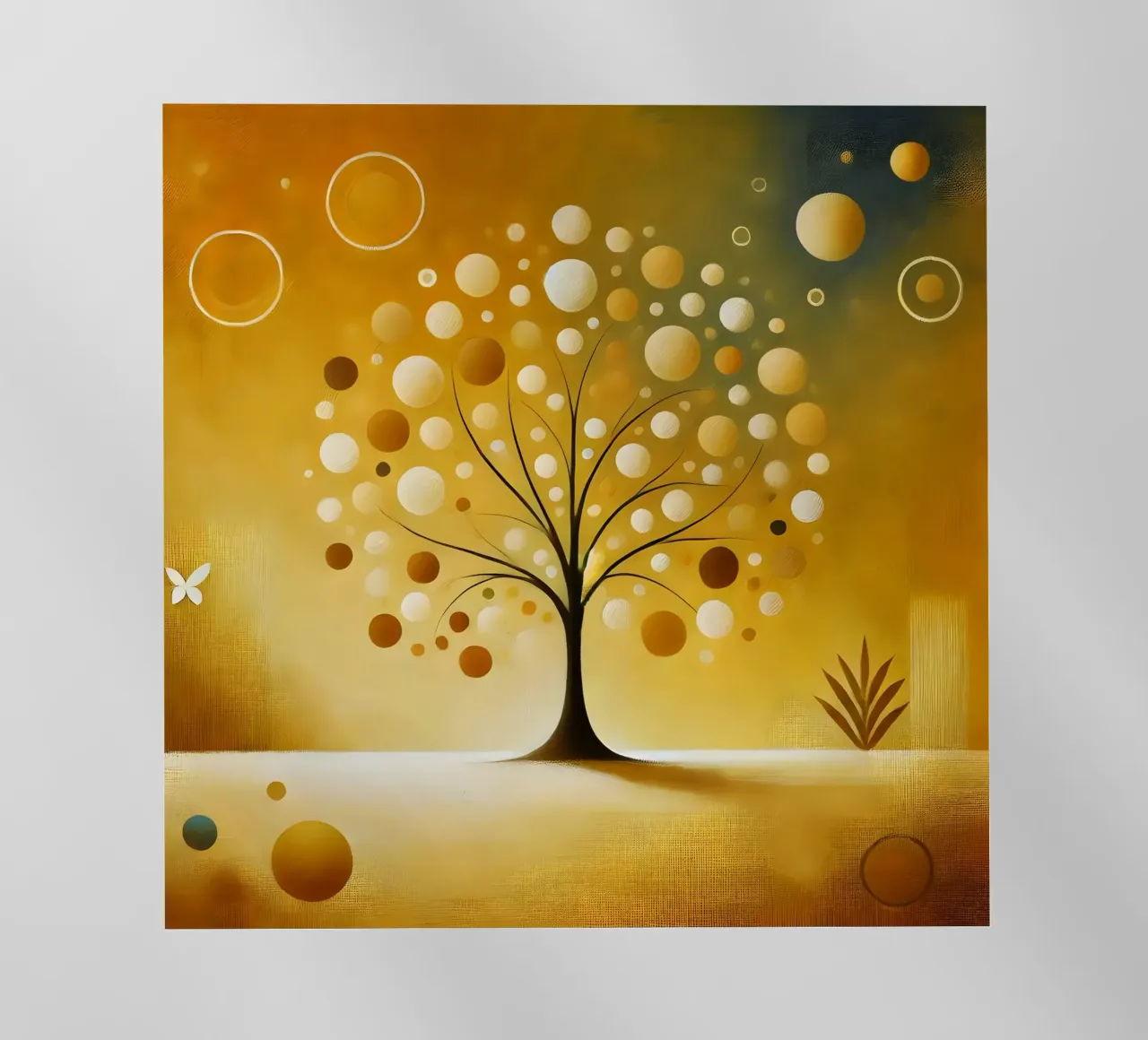 Albero giallo pellicola backlit da spiritual