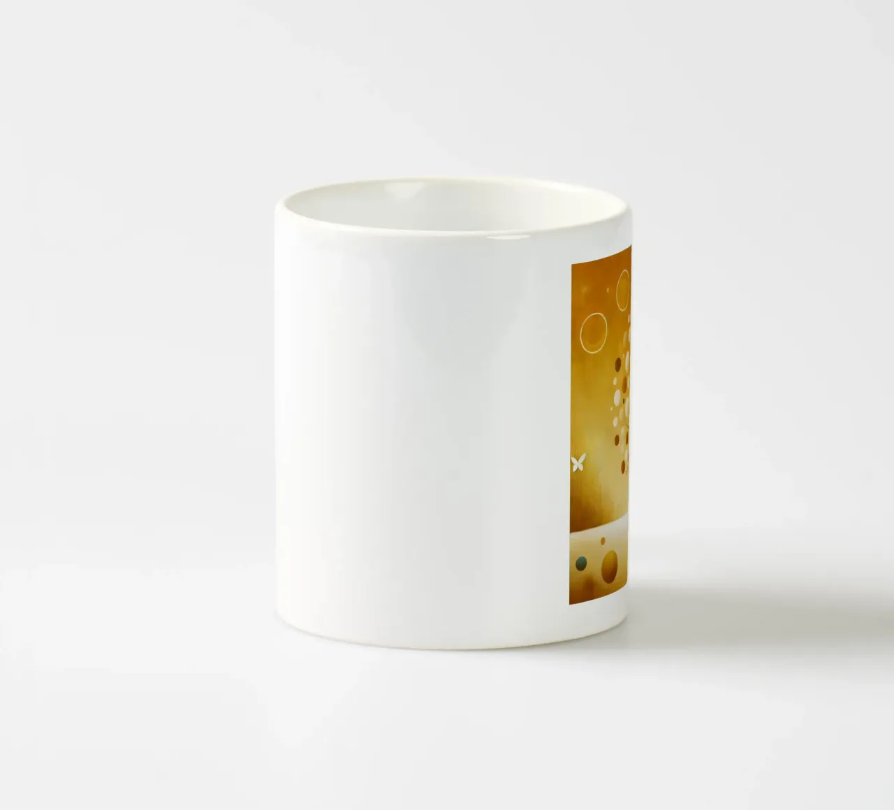 Albero giallo tazza in ceramica da spiritual
