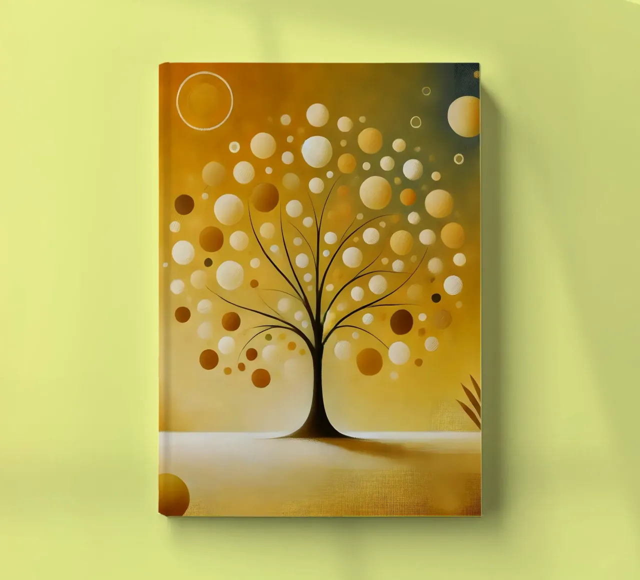 Tree yellow notebook by spiritual