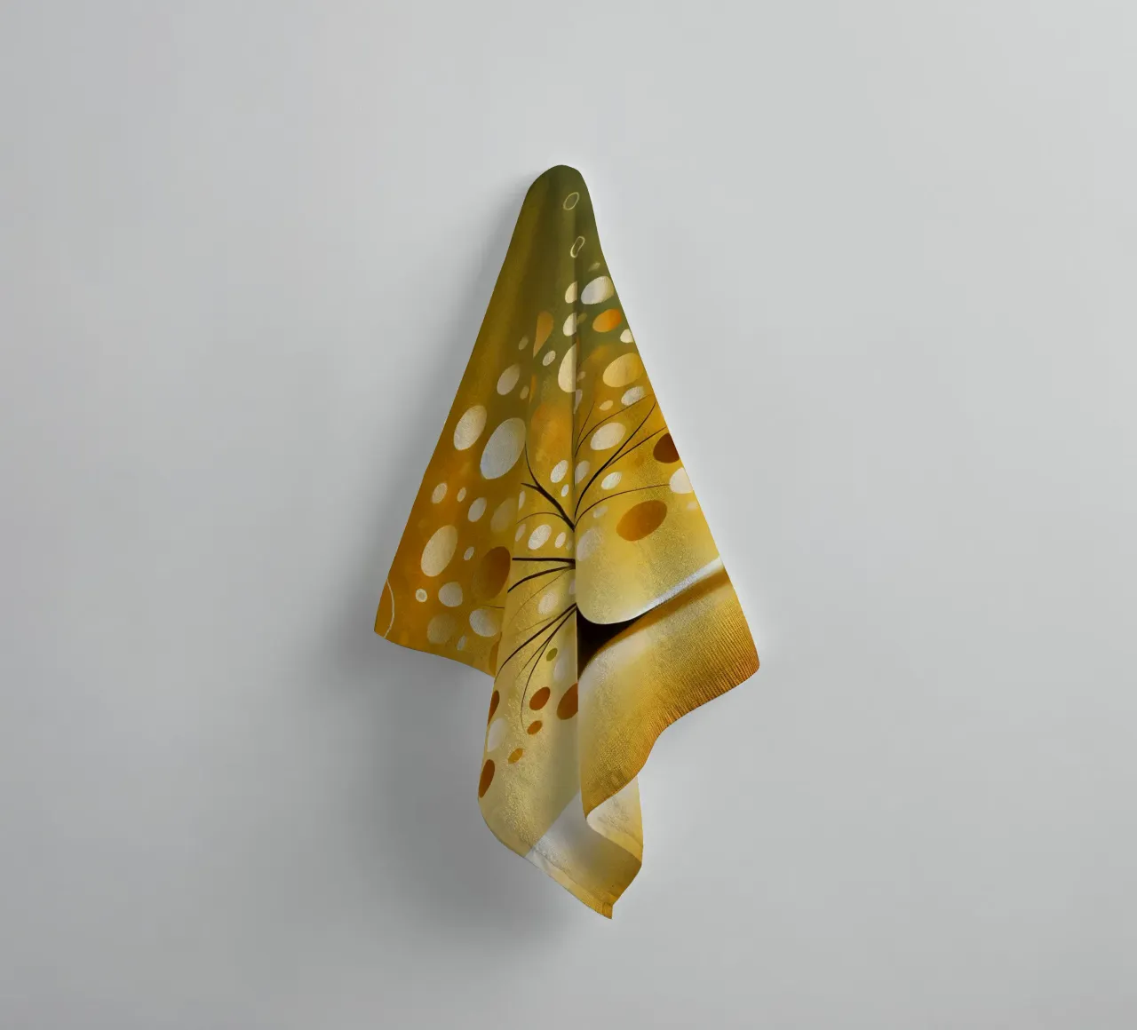 Albero giallo asciugamano da bagno da spiritual
