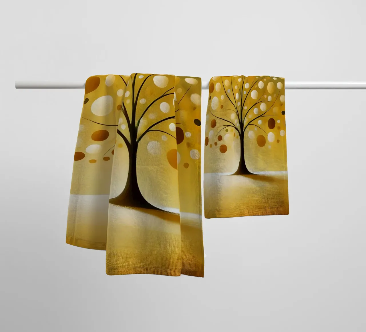 Albero giallo asciugamano da bagno da spiritual
