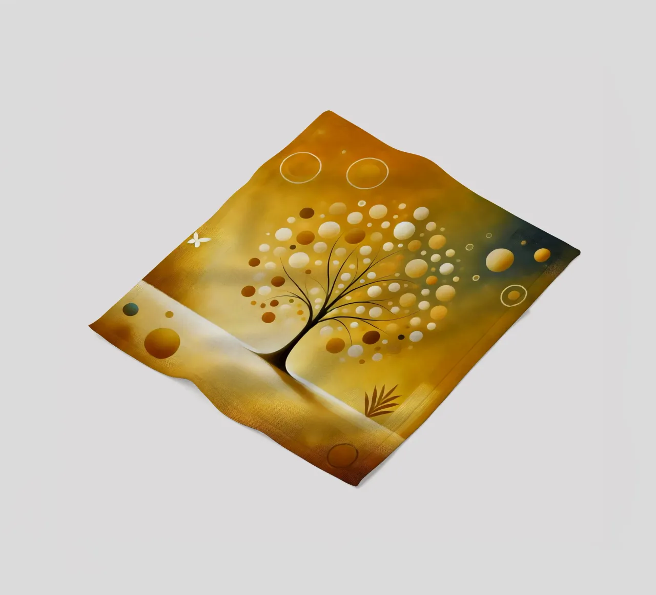 Albero giallo coperta in pile da spiritual