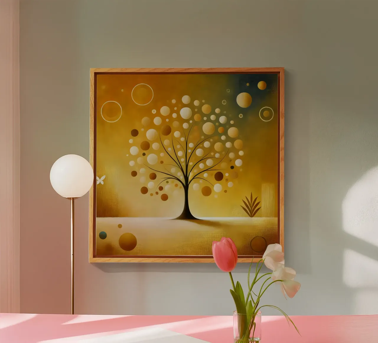 Albero giallo plexiglass da spiritual